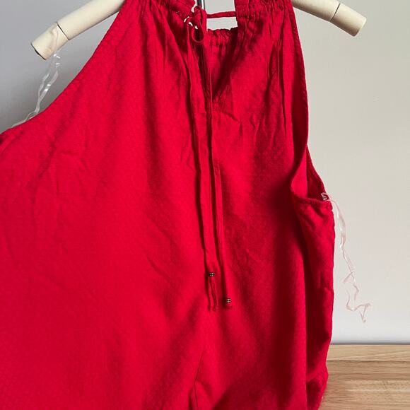 Knox Rose Women's Red Woven Halter Tank Top - Size XL - NWT - Picture 4 of 8